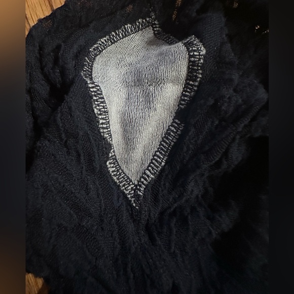 Valentino Calze Pure Blue V Pattern Tights - Picture 4 of 8